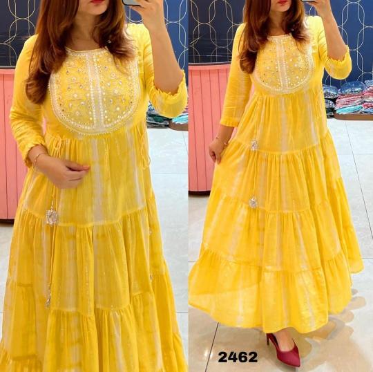 Sabella Pari Fancy Anarkali Gown Kurti Wholesale Catalog