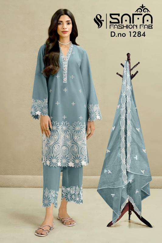 Safa Fashion Fab 1284 Ready Made Pakistani Suit Wholesale Catalog