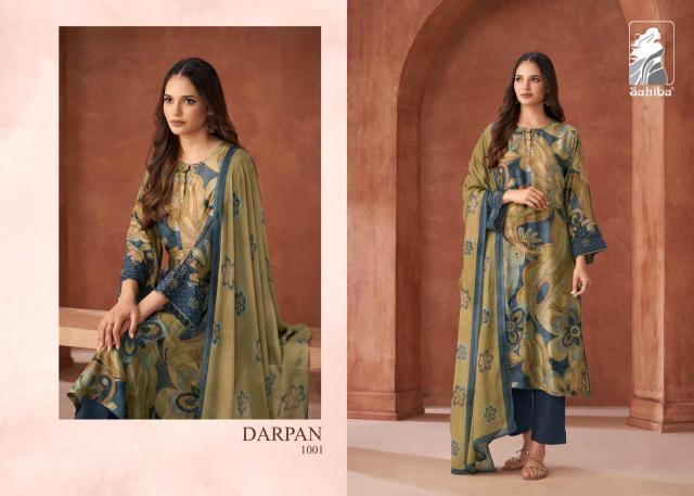 SAHIBA DARPAN Muslin Digital Printed Salwar Kameez Wholesale Catalog