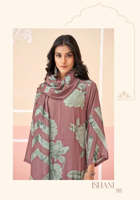 SAHIBA ISHANI Muslin Silk Digital Printed Salwar Kameez Wholesale Catalog