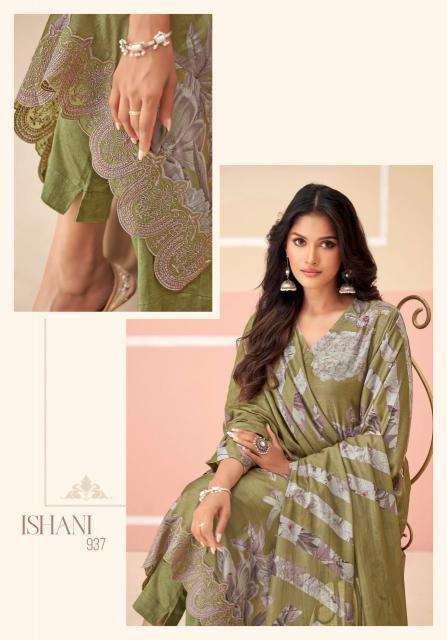SAHIBA ISHANI Muslin Silk Digital Printed Salwar Kameez Wholesale Catalog