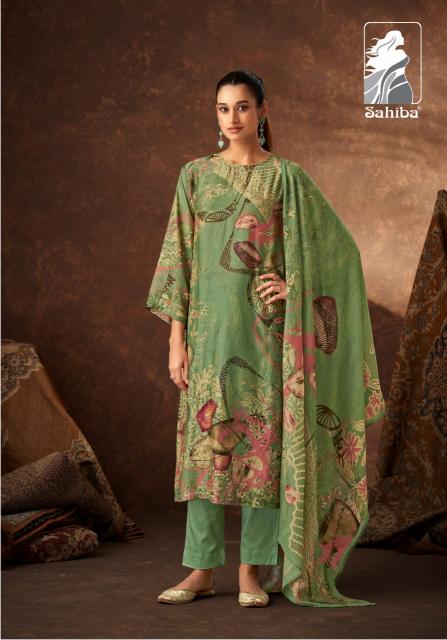 Sahiba Kasab Muslin Digital Printed Salwar Kameez Wholesale Catalog