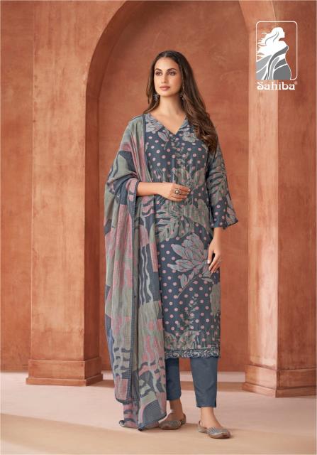 SAHIBA MIRAYA Muslin Digital Printed Salwar Kameez Wholesale Catalog