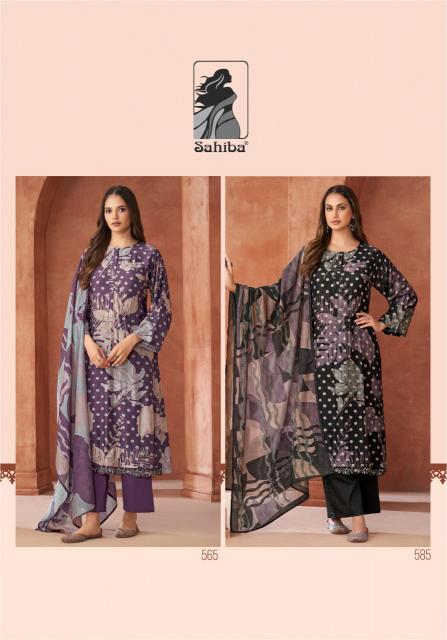 SAHIBA MIRAYA Muslin Digital Printed Salwar Kameez Wholesale Catalog
