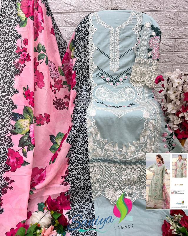 SANIYA D no.7097 Pakistani Suit Wholesale Catalog 