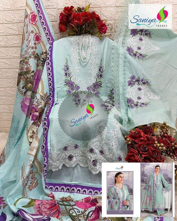 SANIYA JADE 7101 A-B-C Salwar Kameez Wholesale Catalog