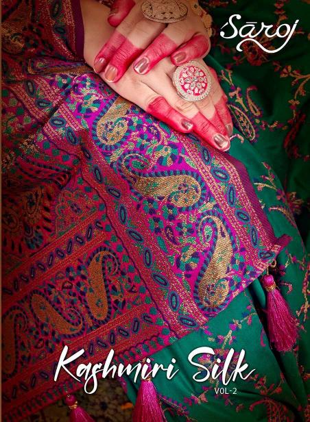 Saroj Kashmiri silk vol.2 50*600 silk saree in surat with price wholesale