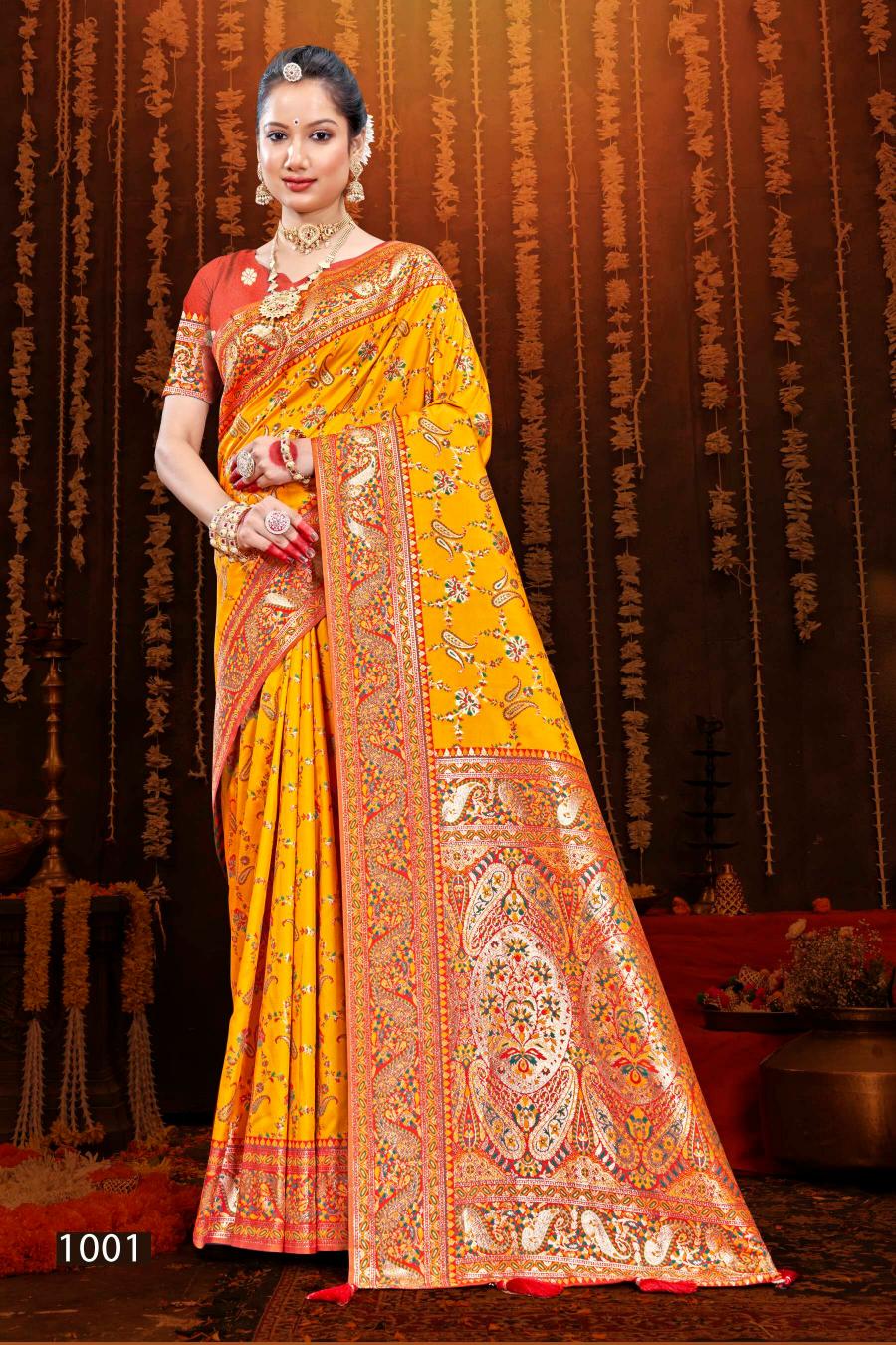 Saroj Kashmiri silk vol.2 50*600 silk saree in surat with price wholesale