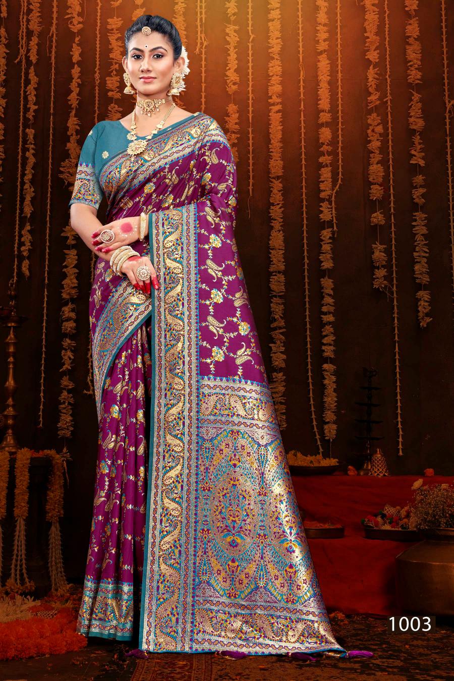 Saroj Kashmiri silk vol.2 50*600 silk saree in surat with price wholesale