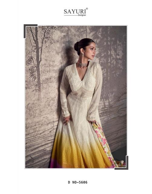 Sayuri Bahaar Georgette Designer Gown Wholesale Catalog