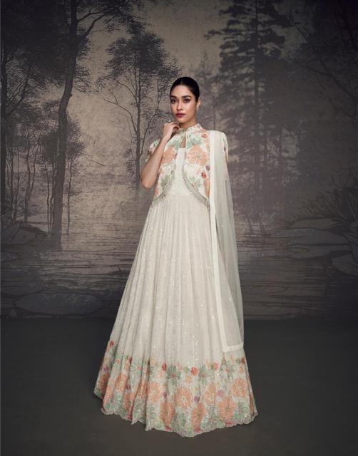 Sayuri Bahaar Georgette Designer Gown Wholesale Catalog