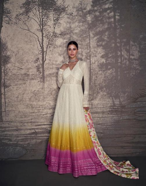 Sayuri Bahaar Georgette Designer Gown Wholesale Catalog