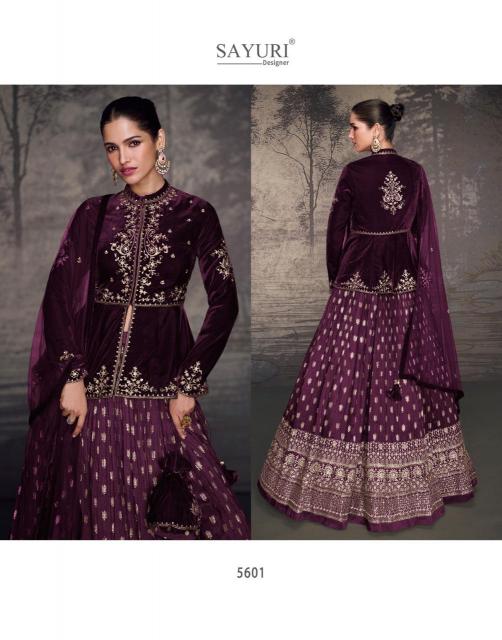 Sayuri Glam Velvet Top Designer Lehenga Choli Wholesale catalog
