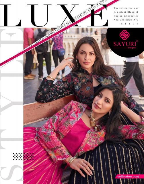 Sayuri Luxe Designer Indo Western Salwar Kameez Wholesale Catalog