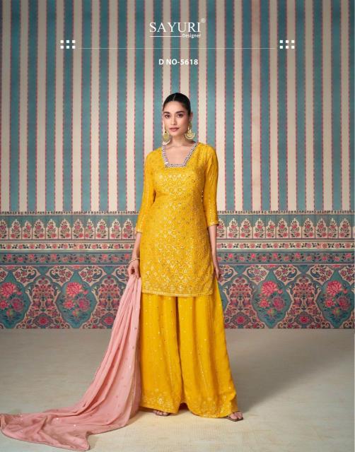 Sayuri Shagun Chinon Silk Salwar Kameez Wholesale Catalog