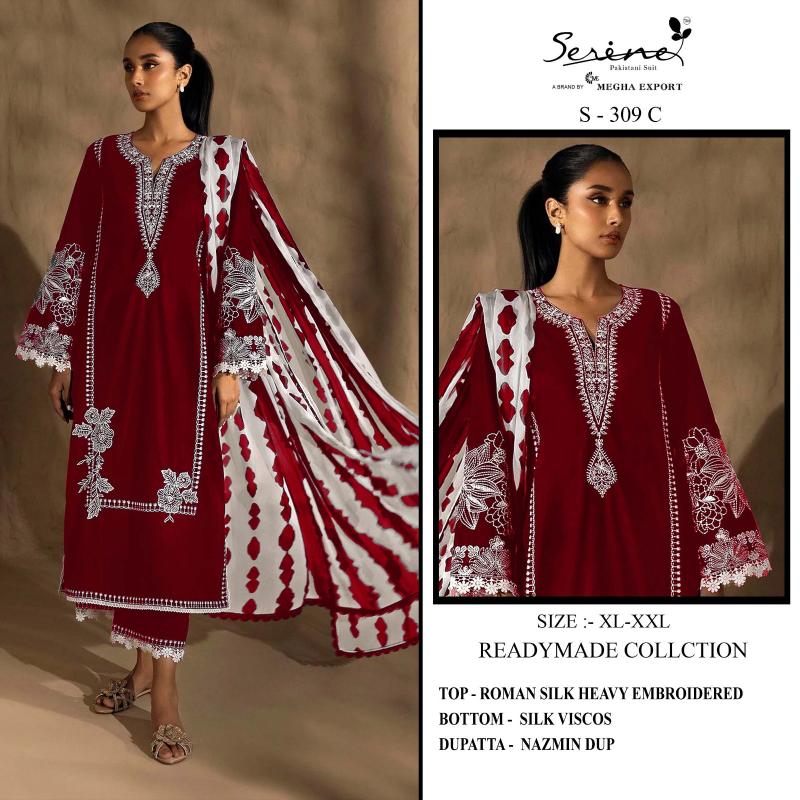 SERINE S 309 A-B-C-D Pakistani Suits Wholesale Catalog