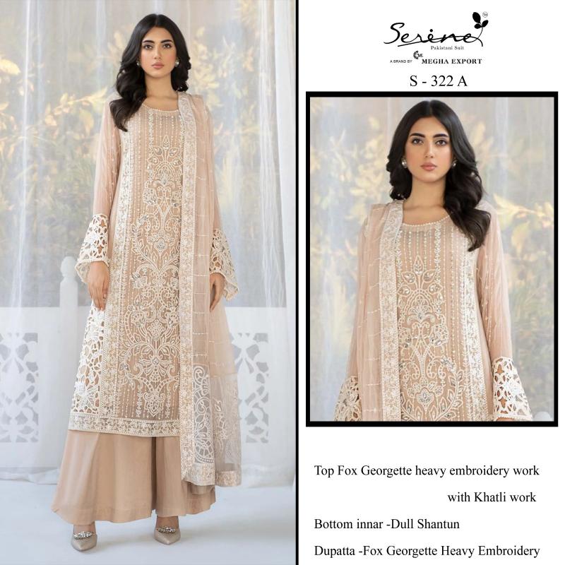 SERINE S 322 A-B-C-D pakistani suits in wholesale price Wholesale Catalog