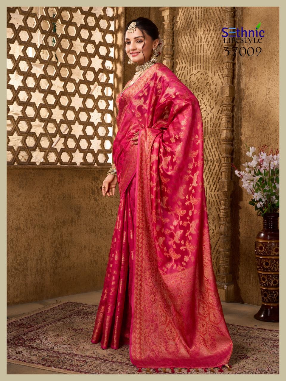 Sethnic Evogue 2 Organza Fancy Saree Wholesale Catalog