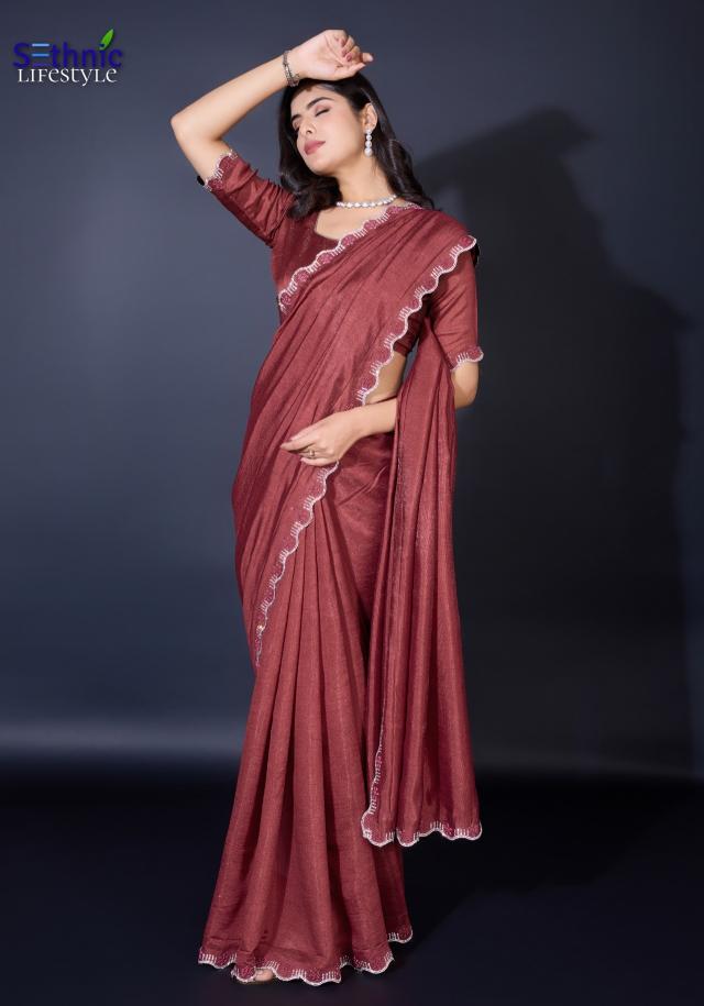 Sethnic Regalia Khadi Shimmer Fancy Saree Wholesale catalog