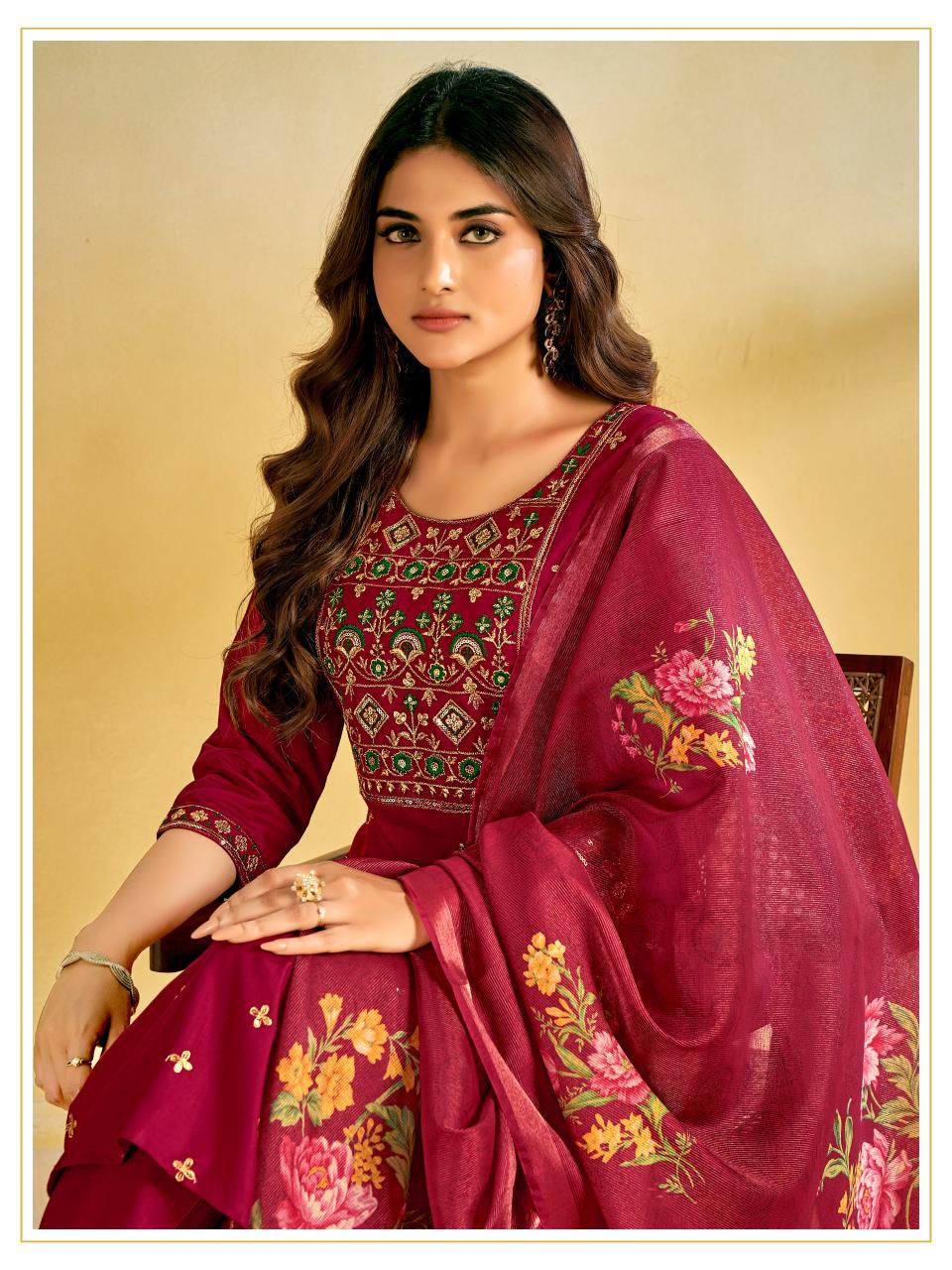Shagun Embroidered Kurtis Online India Wholesale Catalog