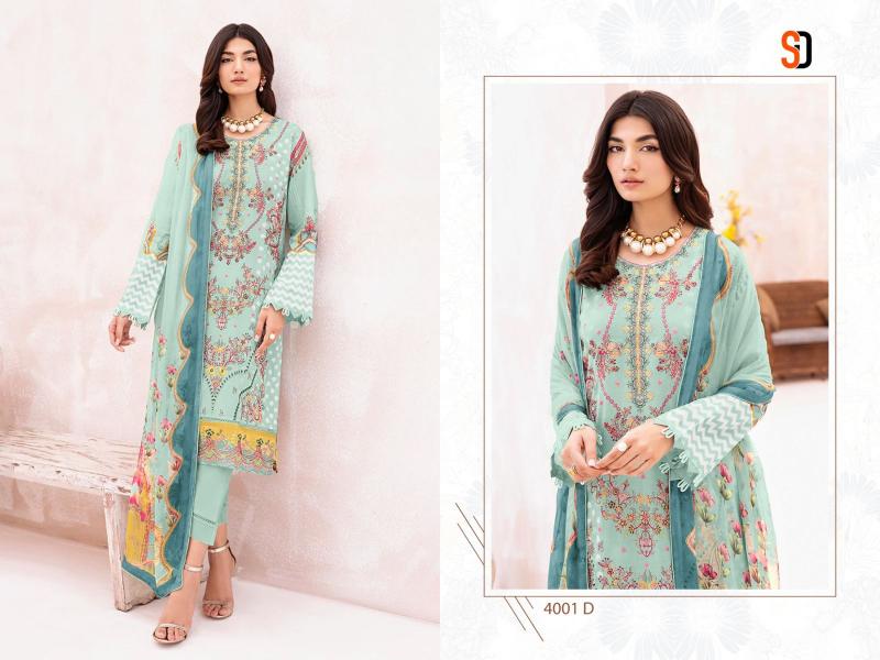 Sharaddha Chevron Vol 4 Chiffon Dupatta Pakistani Suits Wholesale Catalog