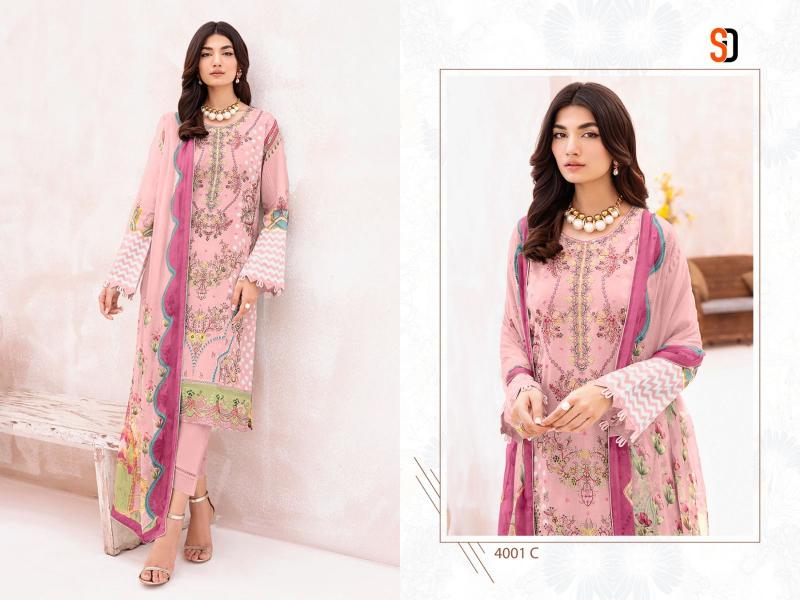 Sharaddha Chevron Vol 4 Chiffon Dupatta Pakistani Suits Wholesale Catalog