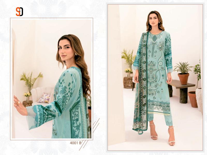 Sharaddha Chevron Vol 4 Chiffon Dupatta Pakistani Suits Wholesale Catalog