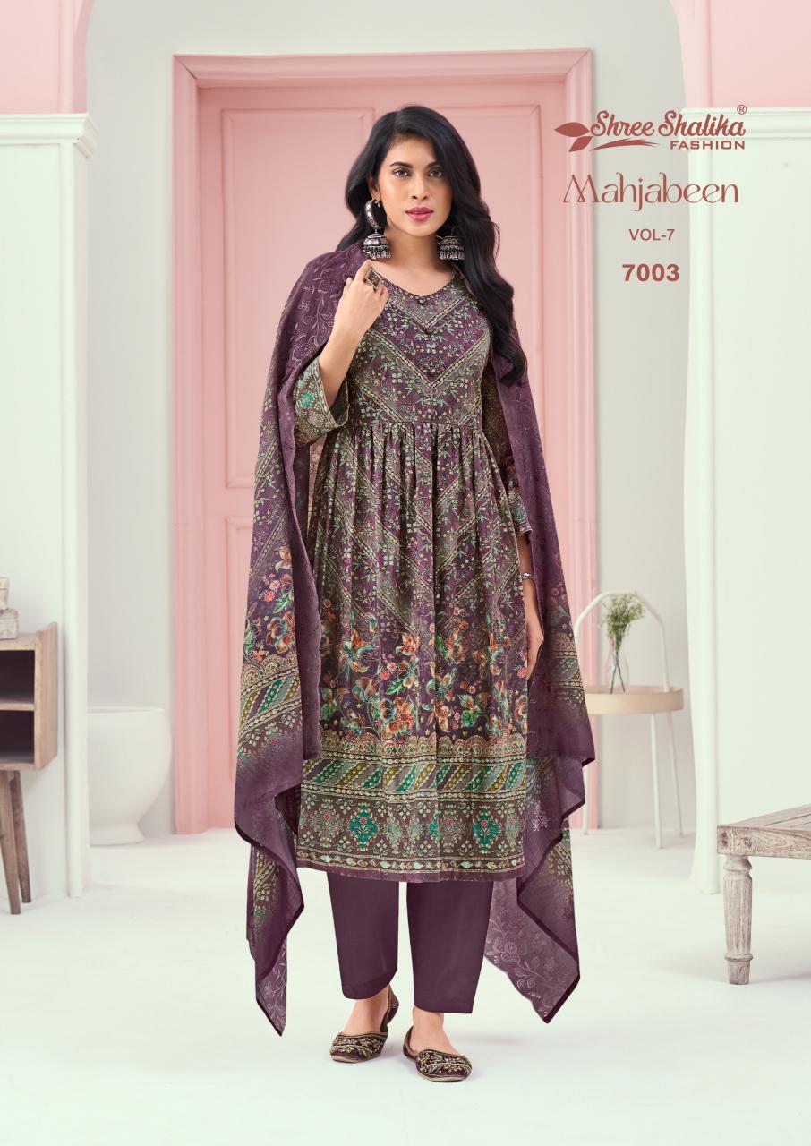 Shree Shalika Mahajbeen Vol 7 Salwar Kameez Wholesale Catalog