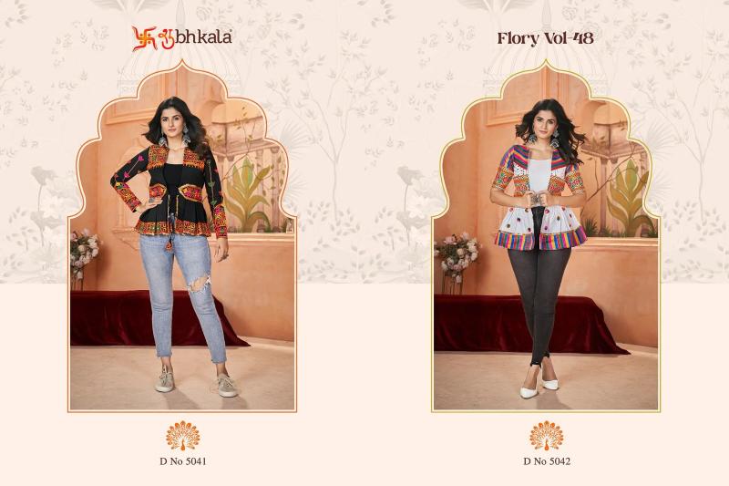 SHUBHKALA FLORY VOL 48 New Exclusive Navratri Special Ready to Wear Kediya Wholesale Catalog