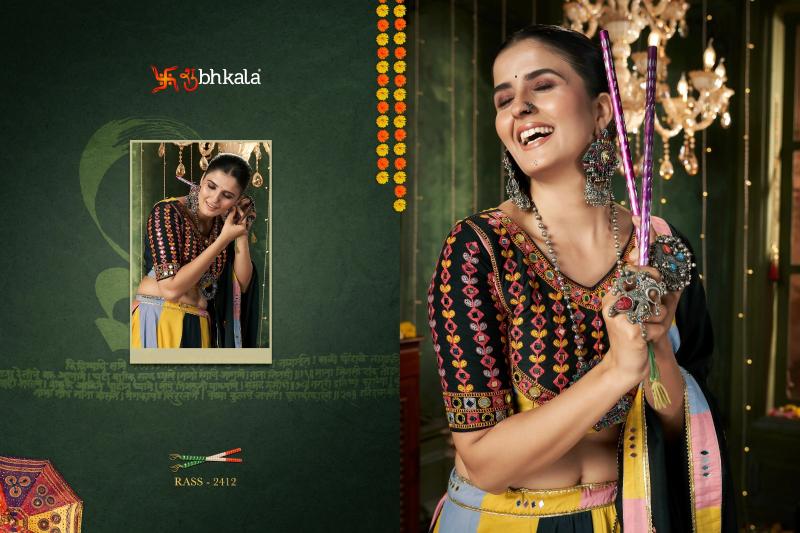 SHUBHKALA RAAS VOL 12 Festival Wear Stitched Navratri Collection Chaniya Choli Wholesale Catalog