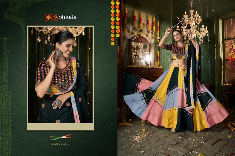 SHUBHKALA RAAS VOL 12 Festival Wear Stitched Navratri Collection Chaniya Choli Wholesale Catalog