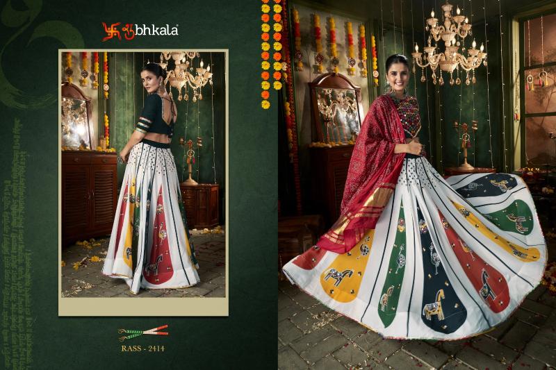 SHUBHKALA RAAS VOL 12 Festival Wear Stitched Navratri Collection Chaniya Choli Wholesale Catalog