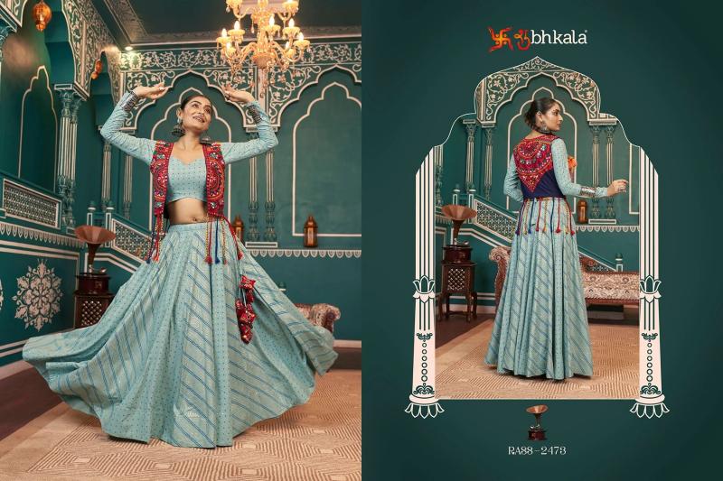 SHUBHKALA RAAS Vol 18 Festival Wear Stitched Navratri Chaniya Choli Wholesale Catalog