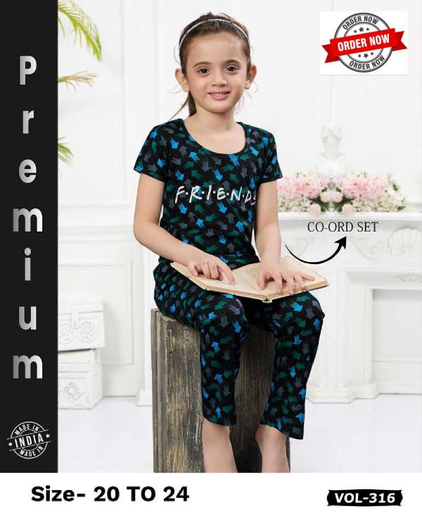 SUMMER SPECIAL KIDS VOL.KN-K316A Night Suits Wholesale catalog