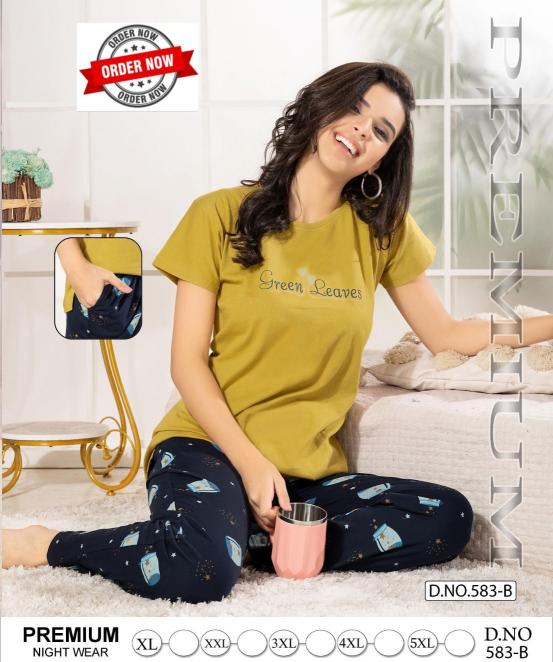 SUMMER SPECIAL VOL.PC-583 Night Suits Wholesale catalog