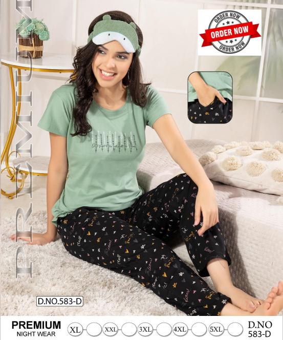 SUMMER SPECIAL VOL.PC-583 Night Suits Wholesale catalog