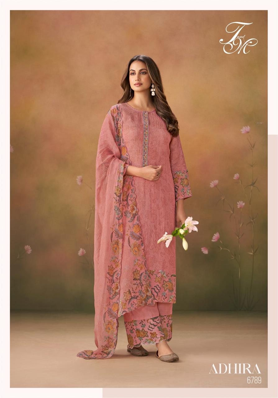 T&M ADHIRA Digital Printed Salwar Kameez Wholesale Catalog