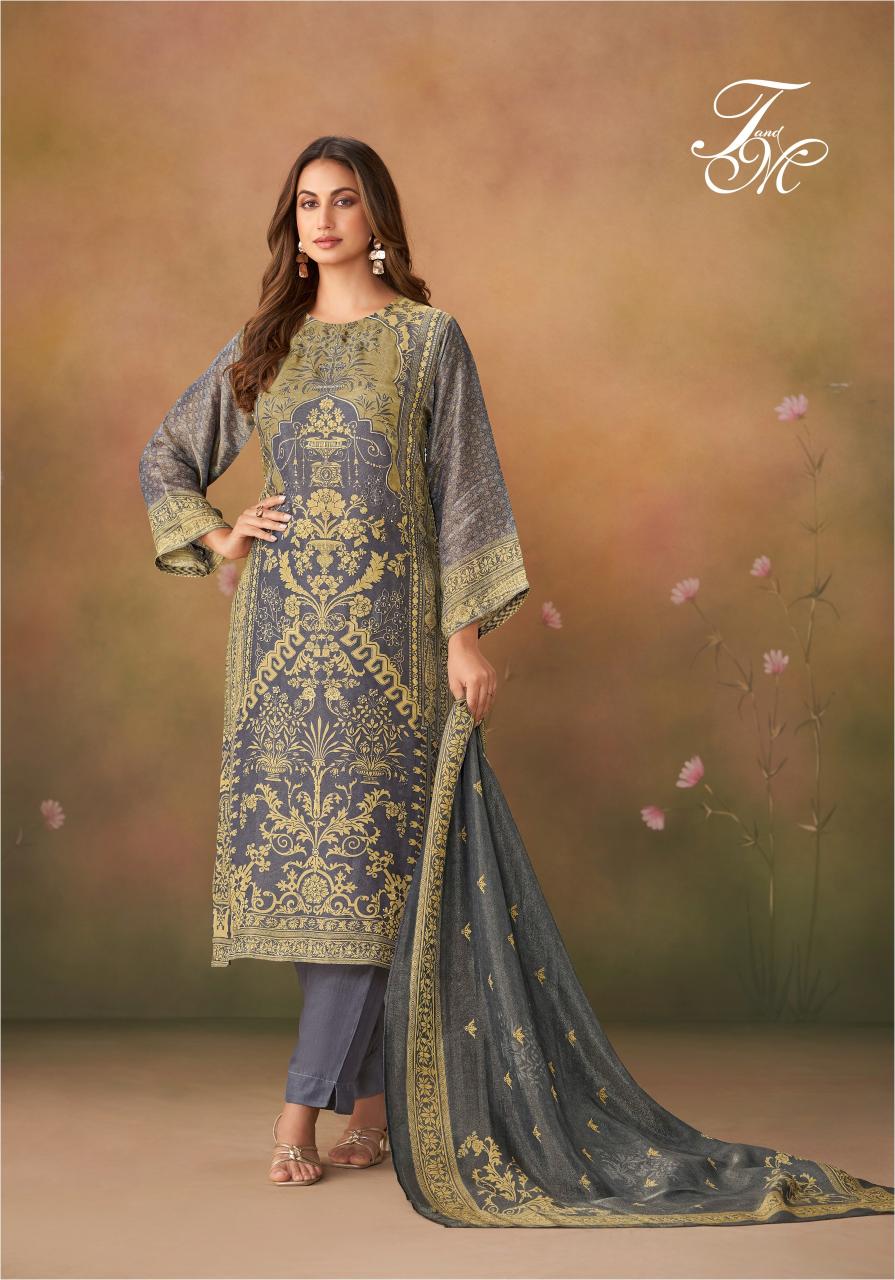 T&M NAZM Viscose Digital Printed Salwar Kameez Wholesale Catalog