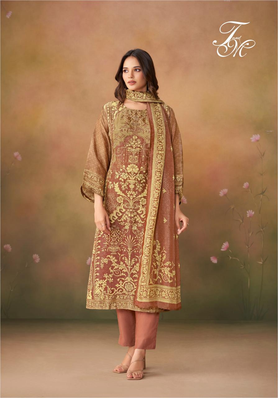 T&M NAZM Viscose Digital Printed Salwar Kameez Wholesale Catalog