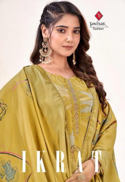 TANISHK IKRAT Muslin Print Salwar Kameez Wholesale Catalog  