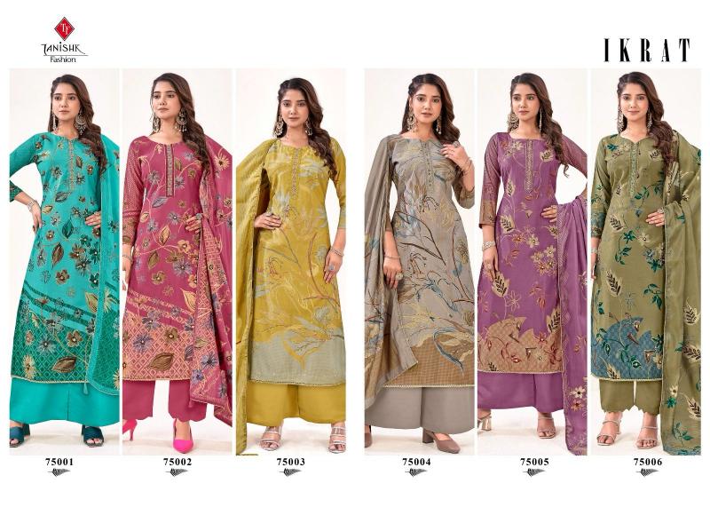 TANISHK IKRAT Muslin Print Salwar Kameez Wholesale Catalog  