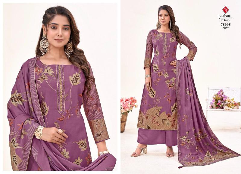 TANISHK IKRAT Muslin Print Salwar Kameez Wholesale Catalog  