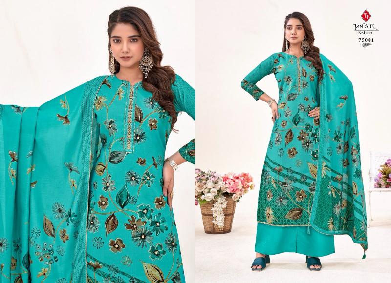 TANISHK IKRAT Muslin Print Salwar Kameez Wholesale Catalog  
