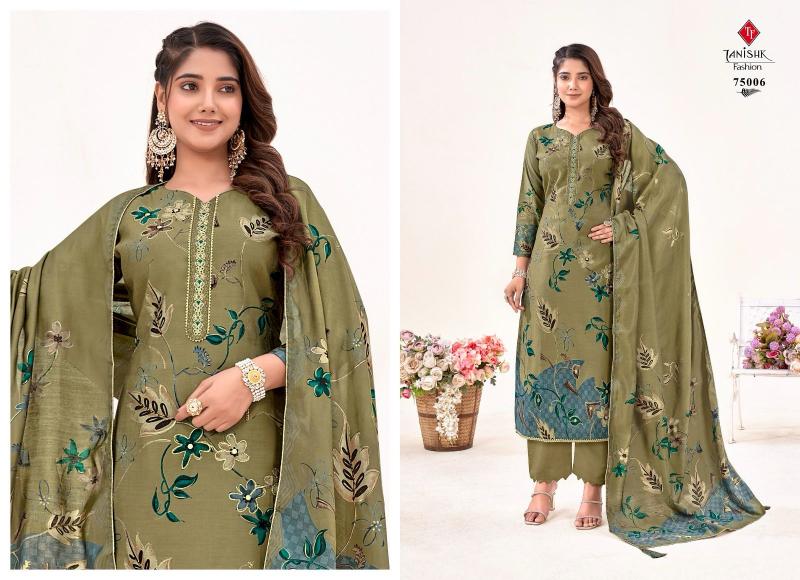 TANISHK IKRAT Muslin Print Salwar Kameez Wholesale Catalog  