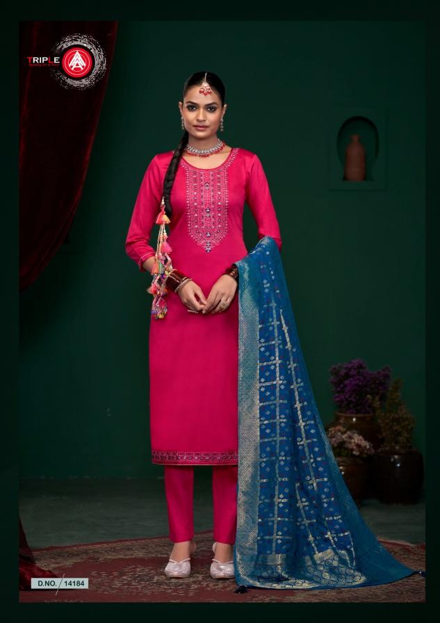 Triple Aaa Aroos Vol 2 Dress Material Wholesale Catalog