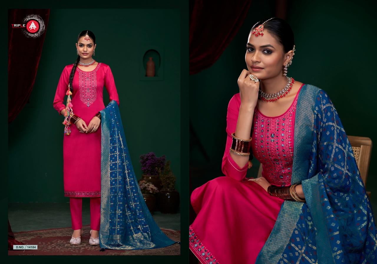 Triple Aaa Aroos Vol 2 Dress Material Wholesale Catalog