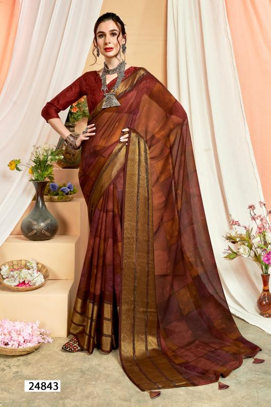 Vallabhi Waterfall Vol 12 Chiffon Fancy Saree Wholesale Catalog