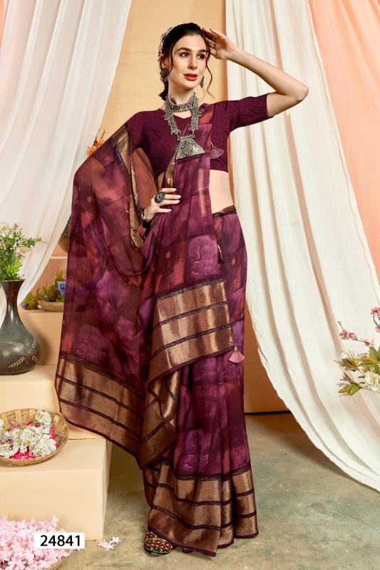 Vallabhi Waterfall Vol 12 Chiffon Fancy Saree Wholesale Catalog
