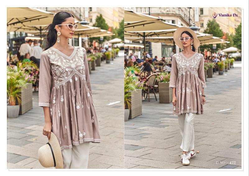 Vamika Ibadat Vol 2 (D.no.417 To 422) TUNIC Kurti Wholesale catalog