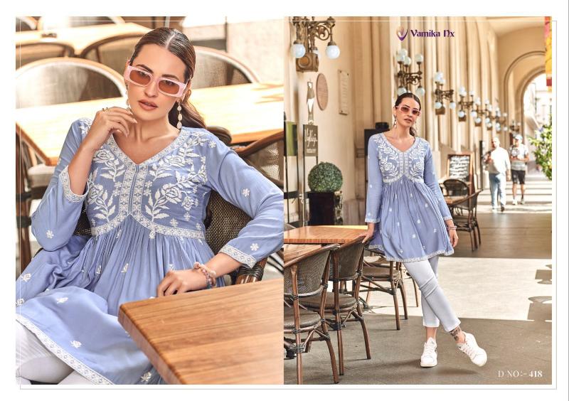 Vamika Ibadat Vol 2 (D.no.417 To 422) TUNIC Kurti Wholesale catalog